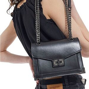 The Kooples Nano Emily Bag in Smooth Black Leather - NWT!